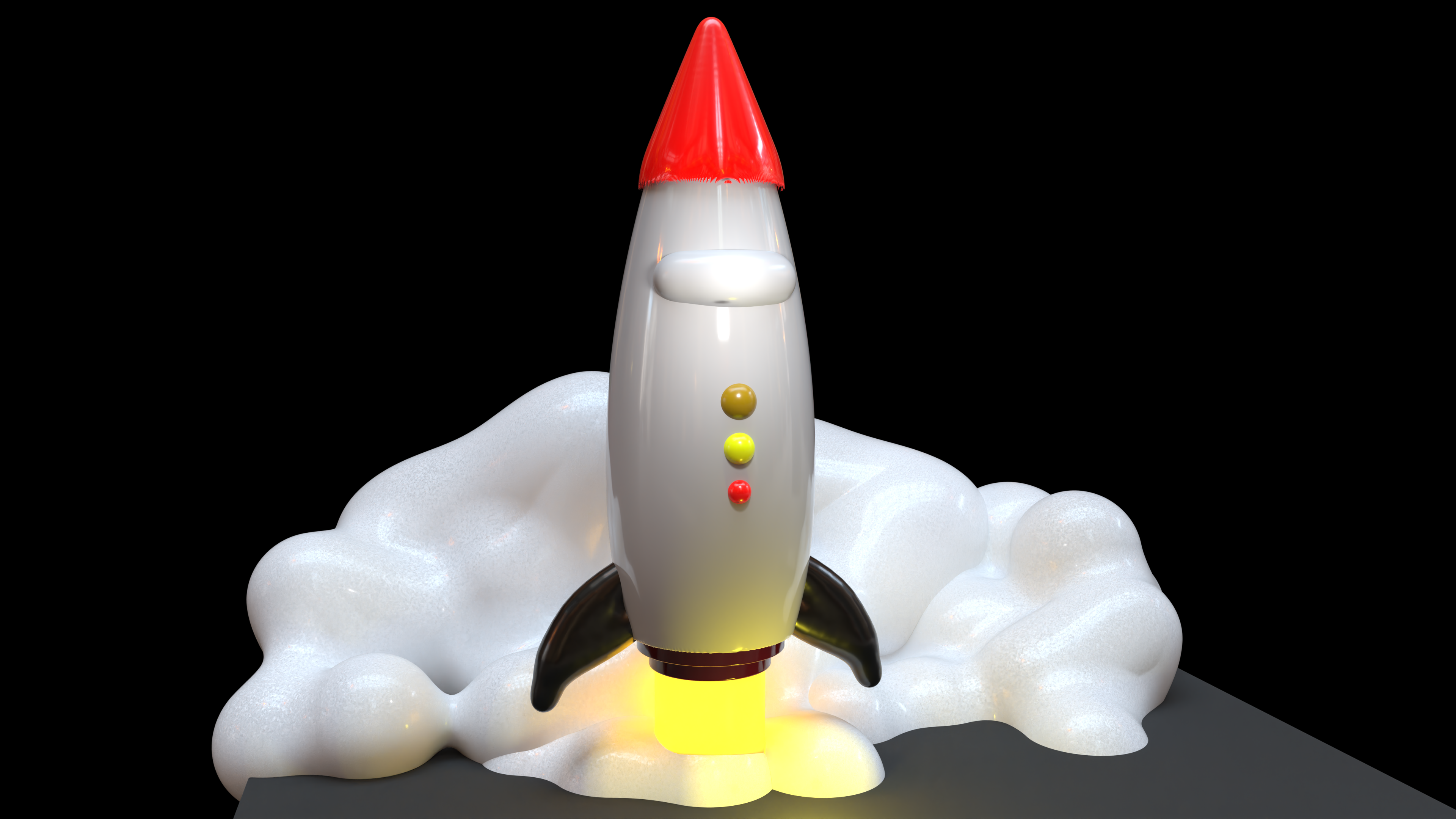 Rocket ship toy design